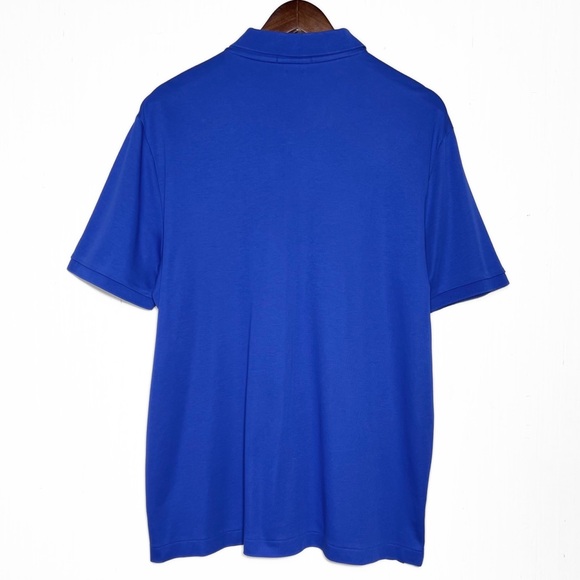 Polo Mens Blue Short Sleeve Pullover Jersey Knit Classic Fit Polo Shirt - Picture 3 of 6